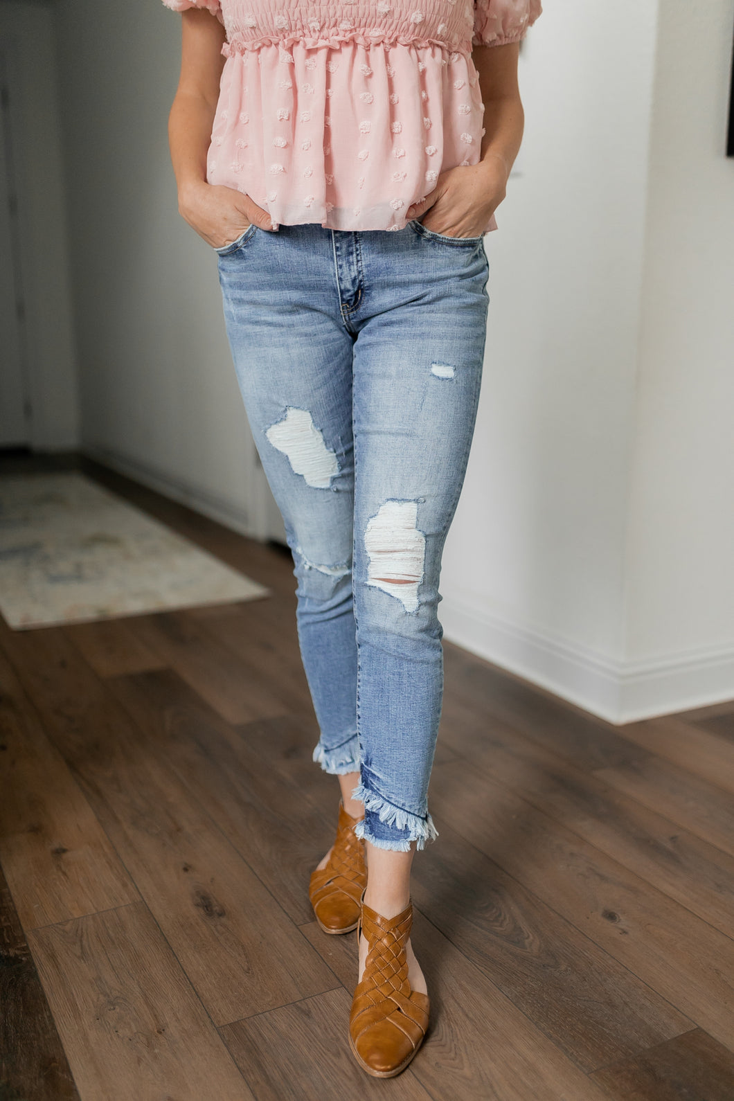 Scarlett Mid-Rise Ankle Skinny Jeans