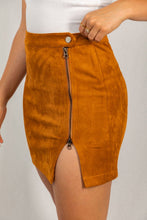 Load image into Gallery viewer, Falling For You Suede Skirt
